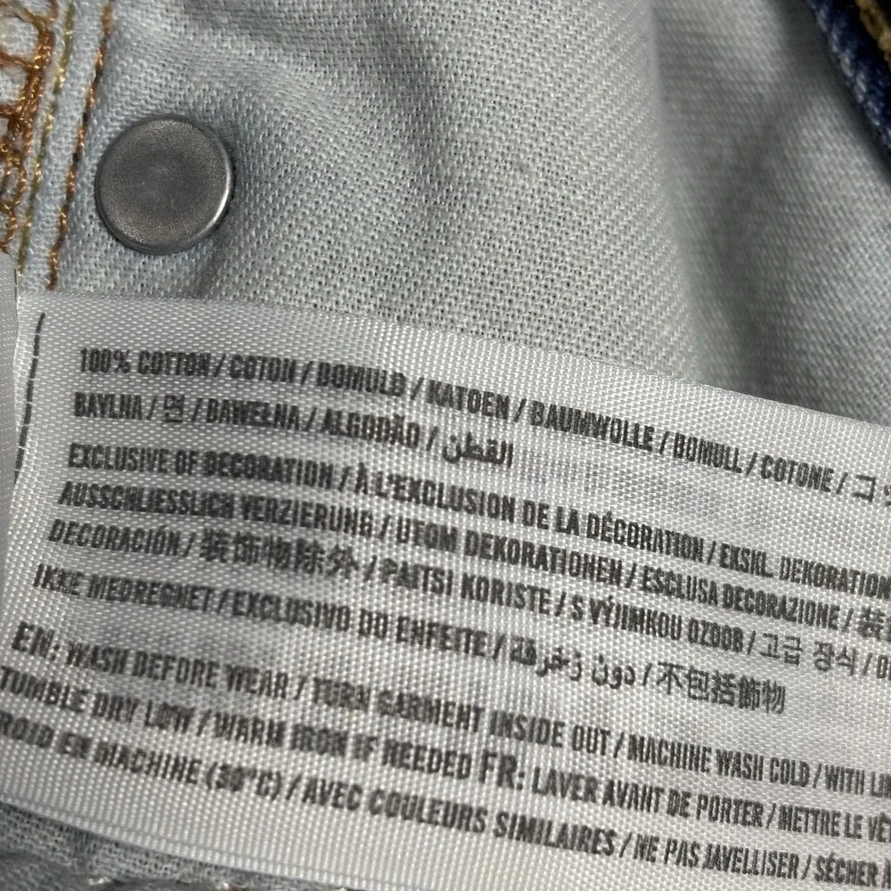 Abercrombie & Fitch‎ Classic Straight Jeans Mens 32x29.5 Button Fly Med Wash Y2K - Picture 9 of 13